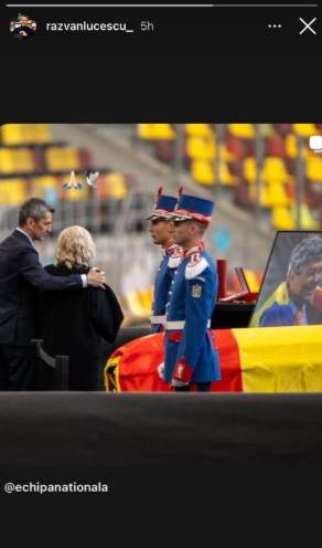 Gestul făcut de Răzvan Lucescu, înainte să își conducă tatăl pe ultimul drum/ Sursa Foto: social media