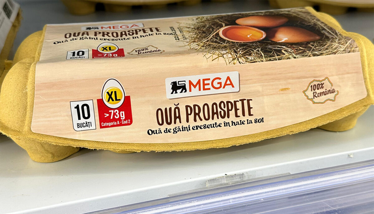 Imagine Stire Ouă XL, prețuri XXL! Cât costă un cofraj cu ouă mari, în magazinele Mega Image din România | 2review.ro