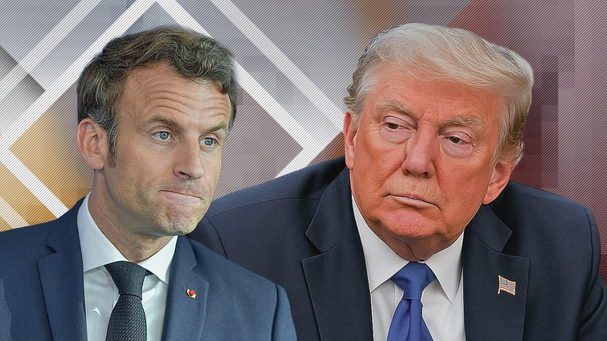 Imagine Stire Donald Trump îl atacă din nou pe Emmanuel Macron. „E maltratat de soție” | 2review.ro