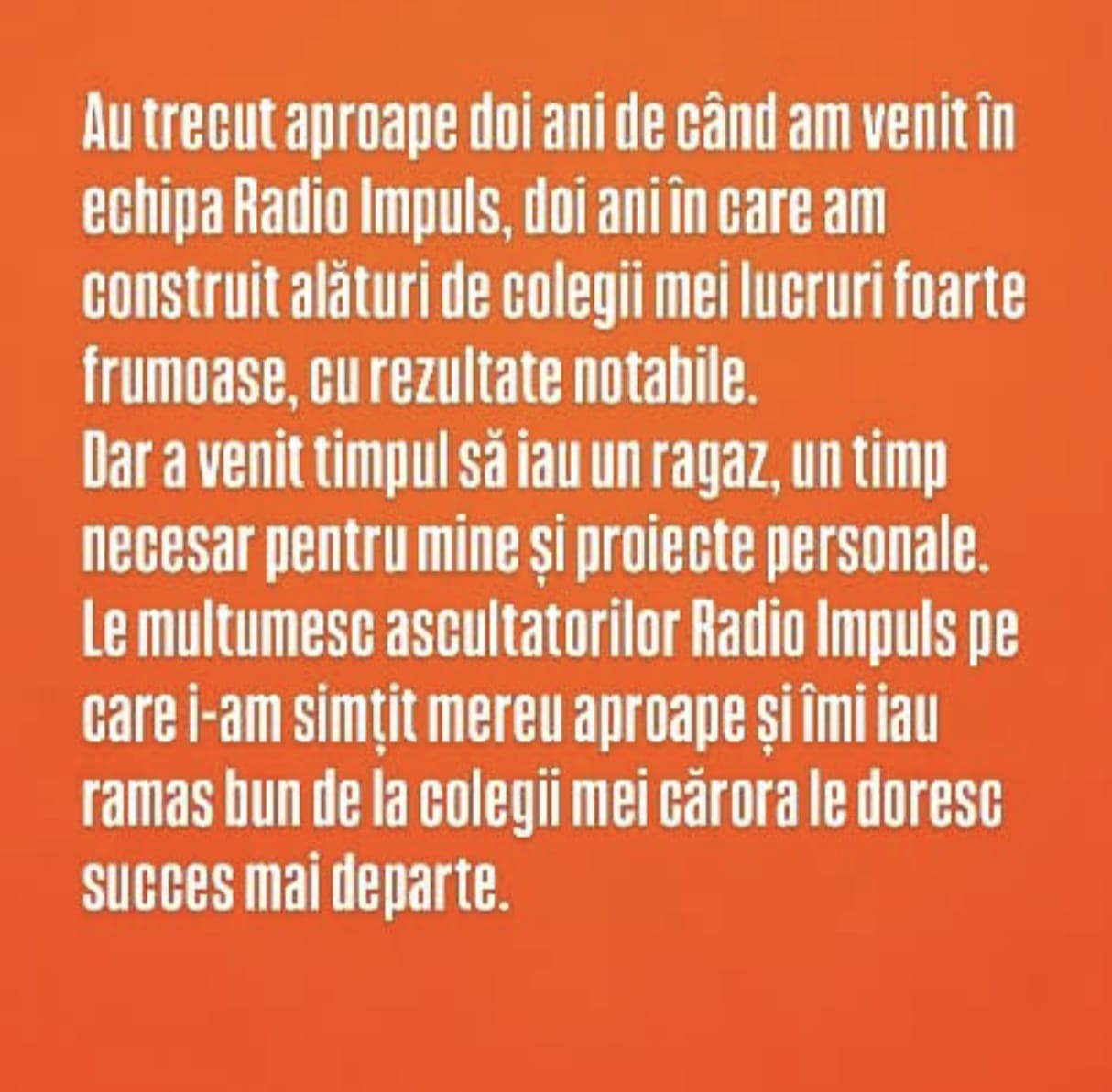 George Zafiu pleacă de la Radio Impuls/ Sursa: Facebook