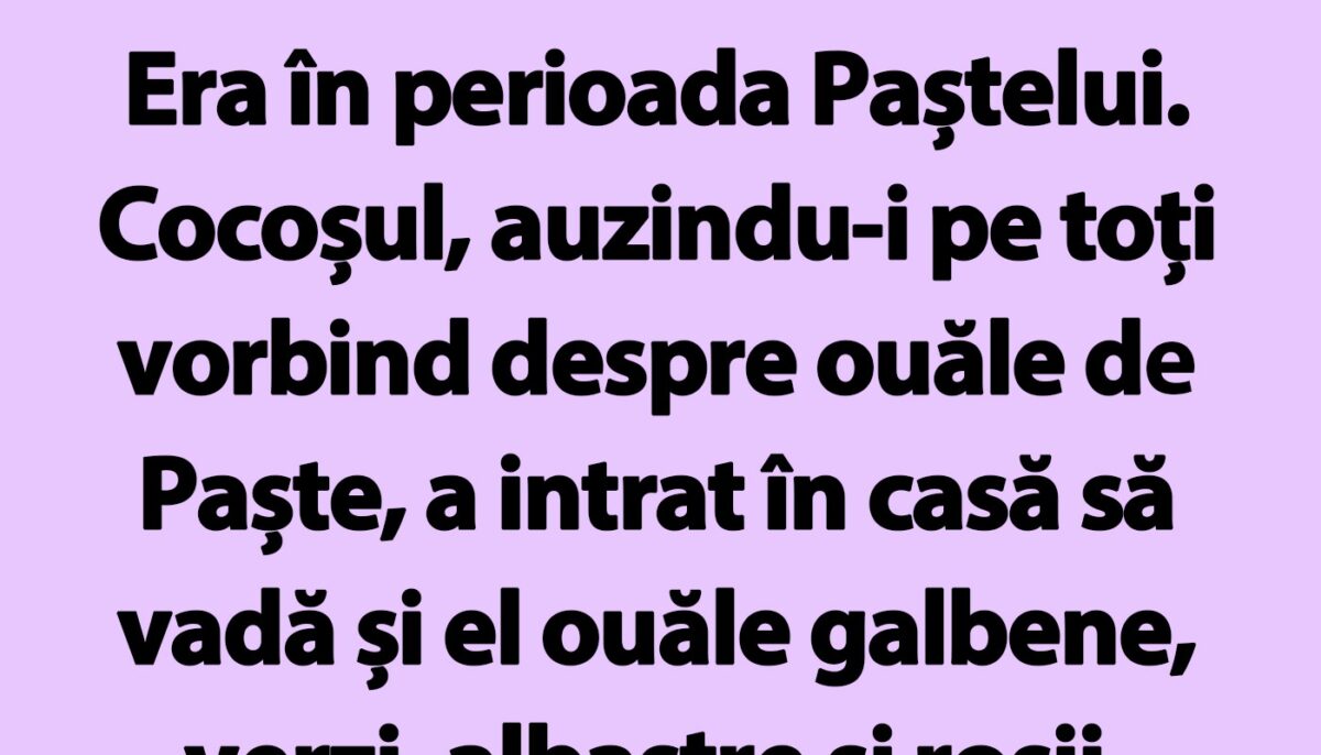 Imagine Stire Bancul de Paște | Ce fac cocoșii în prima zi de Paște? | 2review.ro