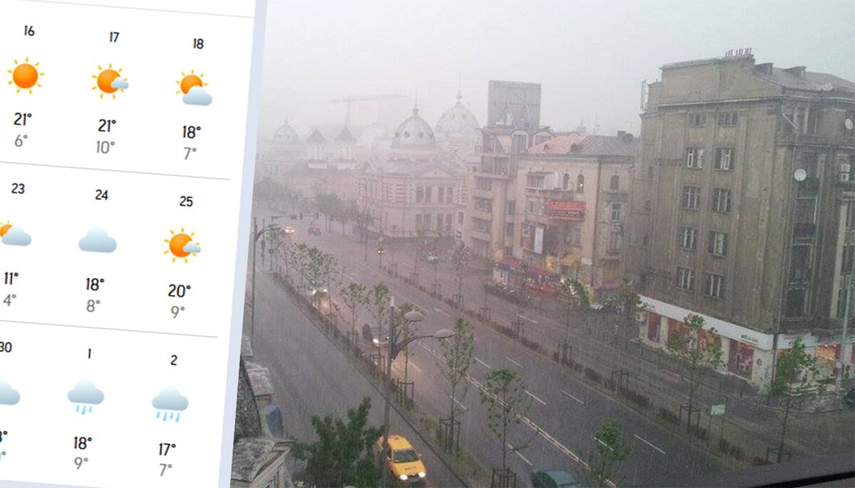 21 aprilie 2026: Ziua în care vreme o ia razna în București. Anunțul făcut de meteorologii Accuweather