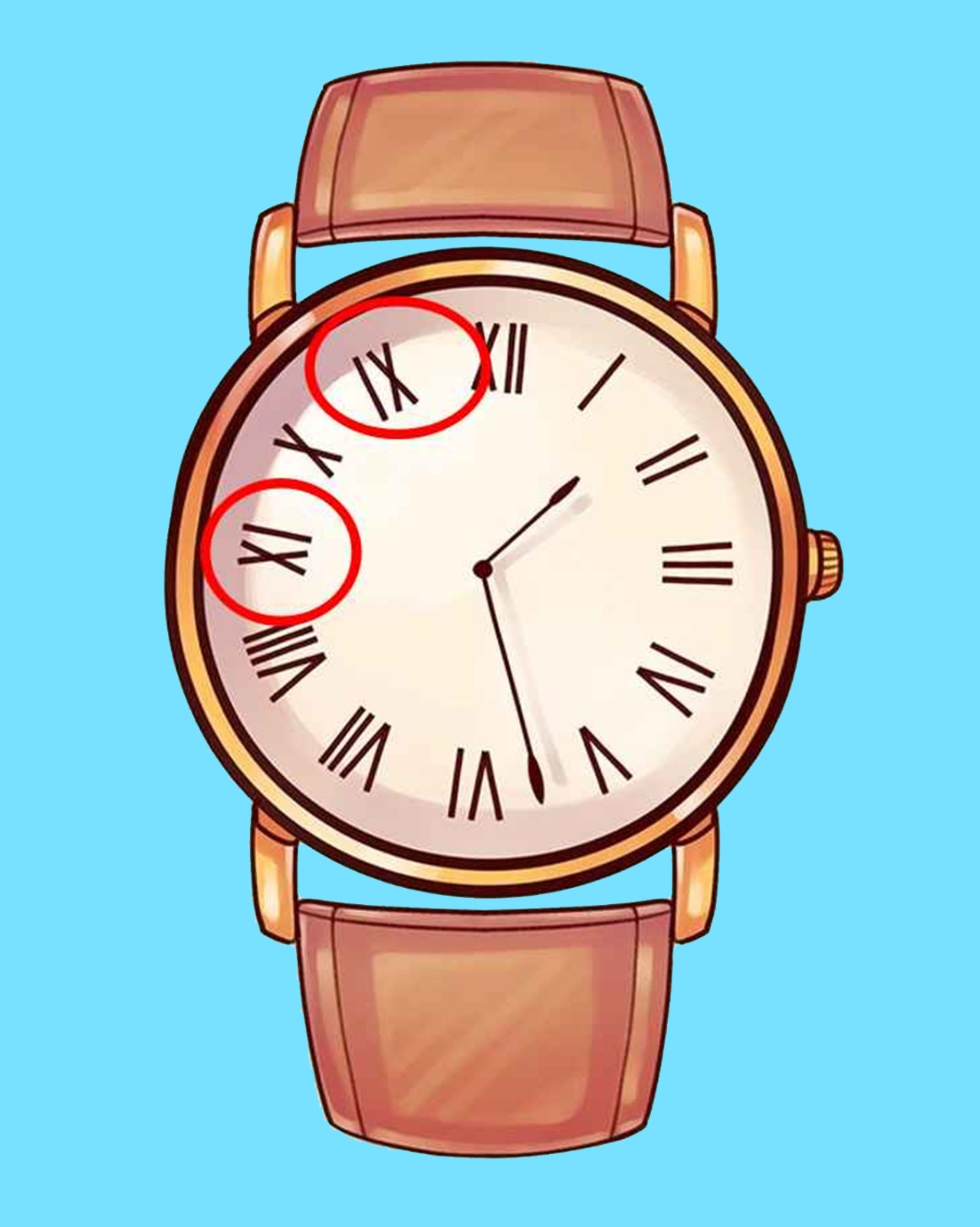 Test de logică | Identificați singura greșeală din această imagine! Atenție la ceas!