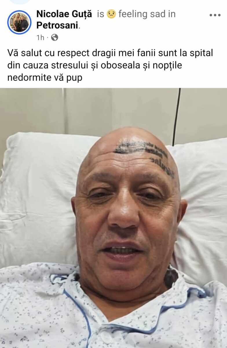 Imagine Stire Val de panică după imaginile false cu Nicolae Guță în spital. Manelistul a reacționat imediat și a spus ce s-a întâmplat de fapt | 2review.ro