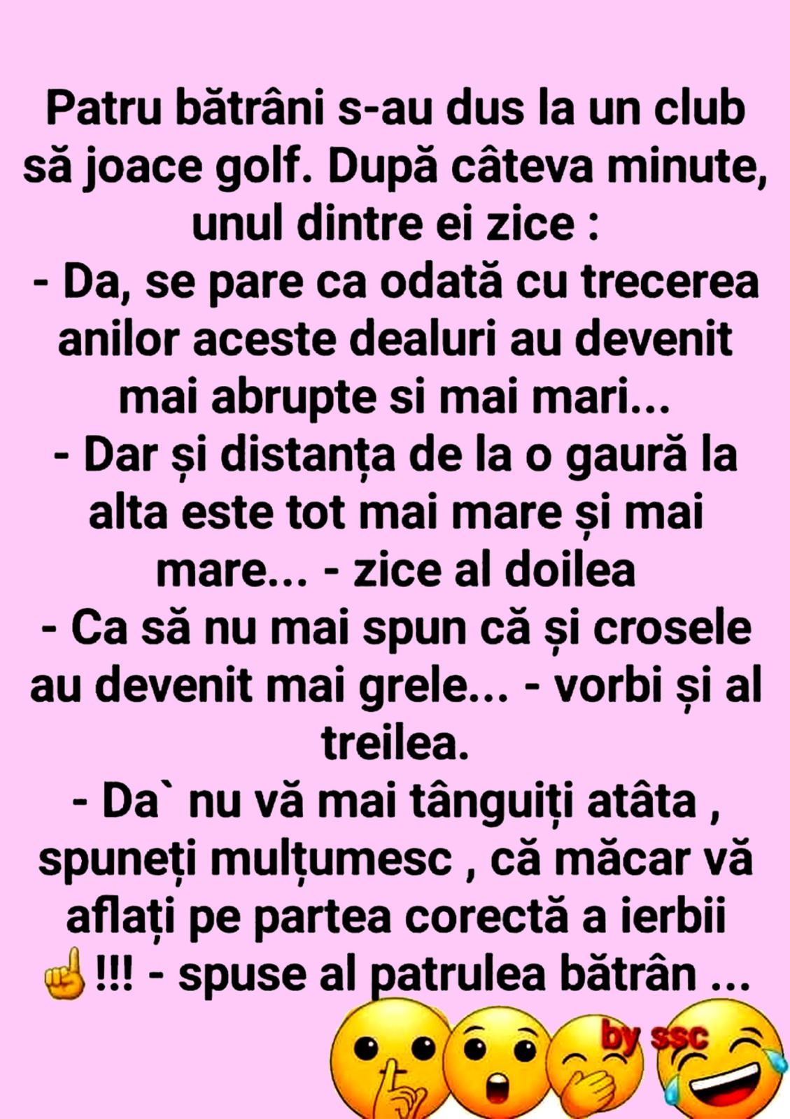 BANC | Pensionarii și clubul de golf