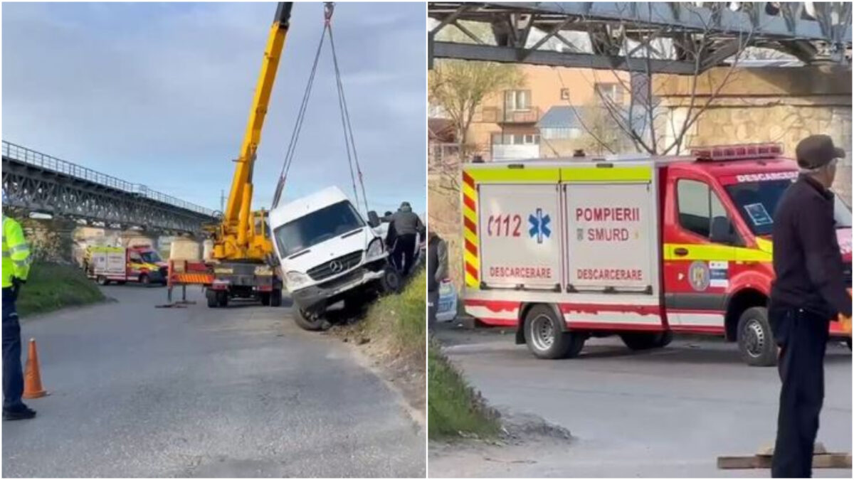 Imagine Stire Microbuz cu 11 persoane, implicat într-un accident grav în Pravoha! A fost activat Planul roșu: 5 pasageri au ajuns la spital | 2review.ro