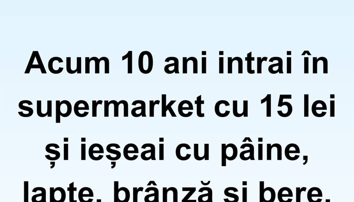 Imagine Stire BANCUL ZILEI | Supermarketurile acum 10 ani | 2review.ro
