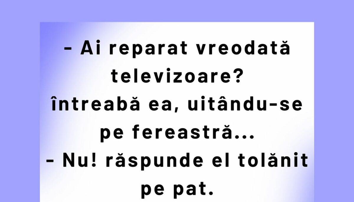 Imagine Stire BANCUL ZILEI | Băiatul care repară televizoare | 2review.ro