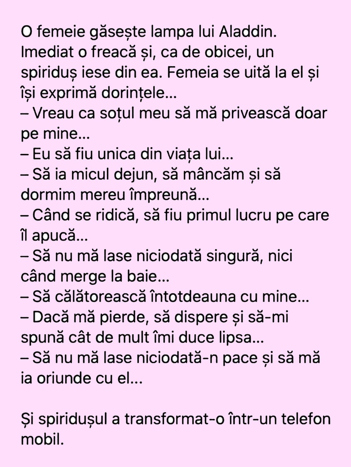 BANC | Femeia și lampa lui Aladdin