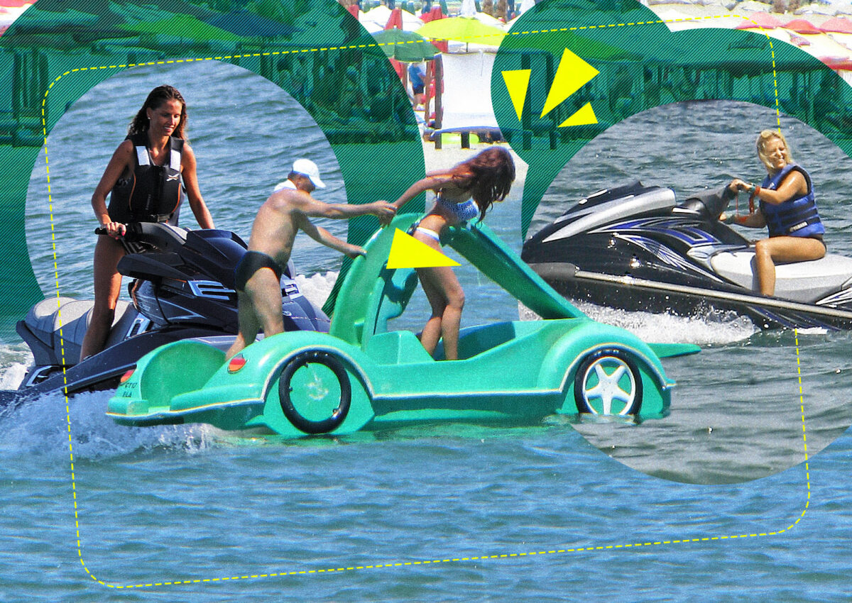 Imagine Stire Delia, Andreea Bănică și Bianca Drăgușanu au făcut valuri pe litoral. Top 20 dive care au luat adrenalina în piept și au turat motoarele skijet-urilor | 2review.ro