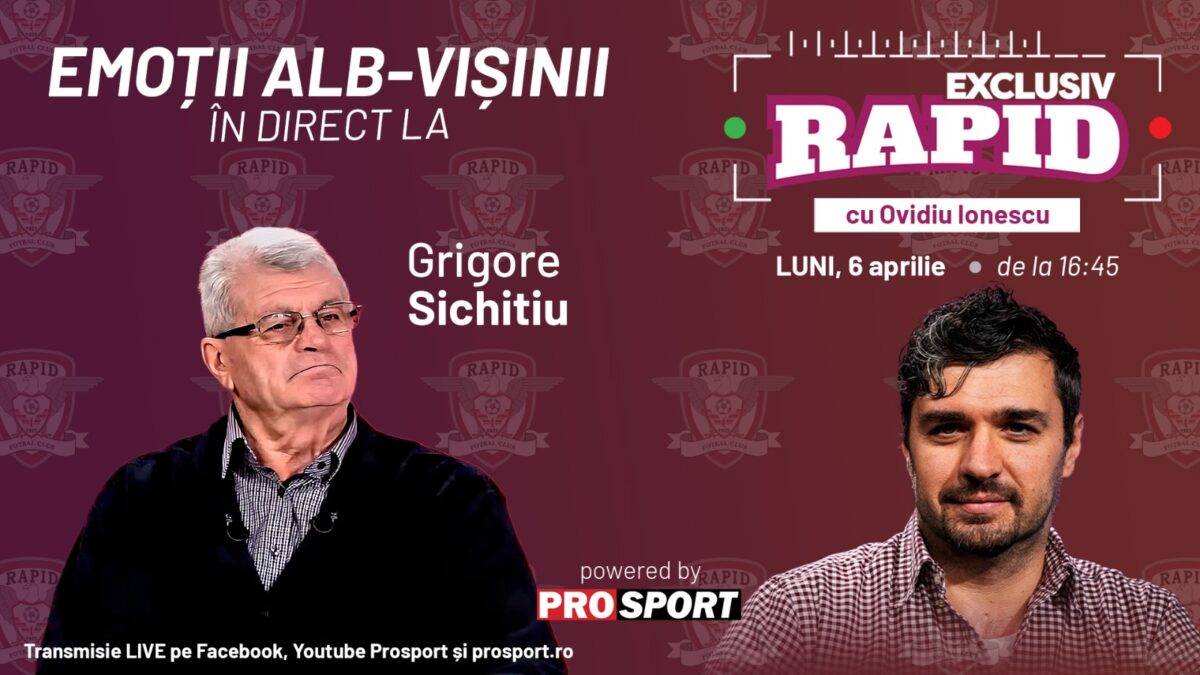 Imagine Stire Exclusiv Rapid cu Grigore Sichitiu | 2review.ro