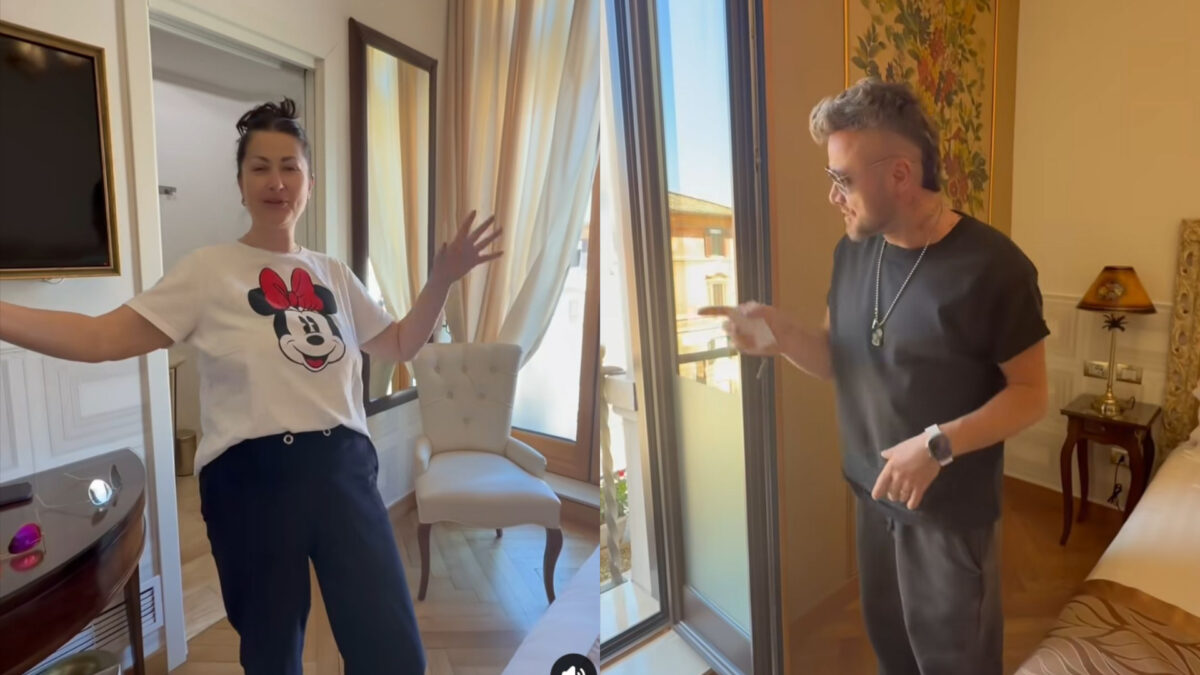 Imagine Stire Vacanță ca în filme pentru Gabriela Cristea și Tavi Clonda. Unde au ajuns în Italia | 2review.ro