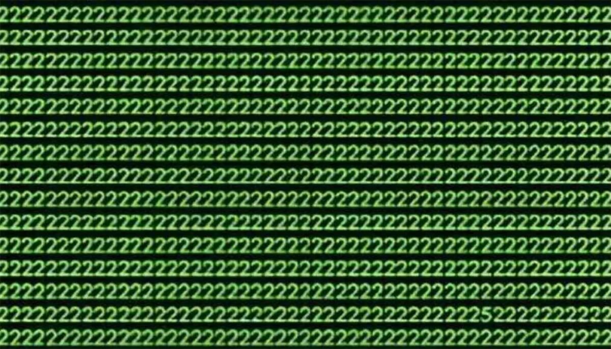 Imagine Stire Test de inteligență | Identificați cifra 5 ascunsă în această imagine! Dacă o găsești în 5 secunde, ești un geniu | 2review.ro