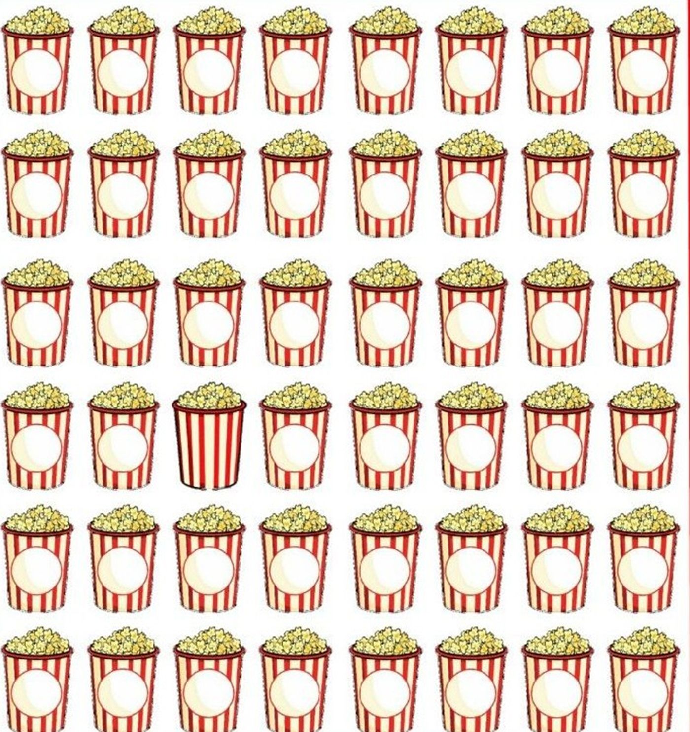 TEST IQ | O singură cutie cu popcorn dinte cele 48 este diferită. Care?