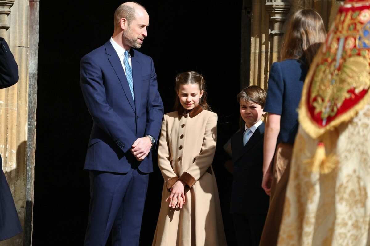 Imagine Stire Momentul dintre Prințul William și fiica sa de la slujba de Paște care a topit inimi. Imaginile i-au cucerit pe internauți | 2review.ro