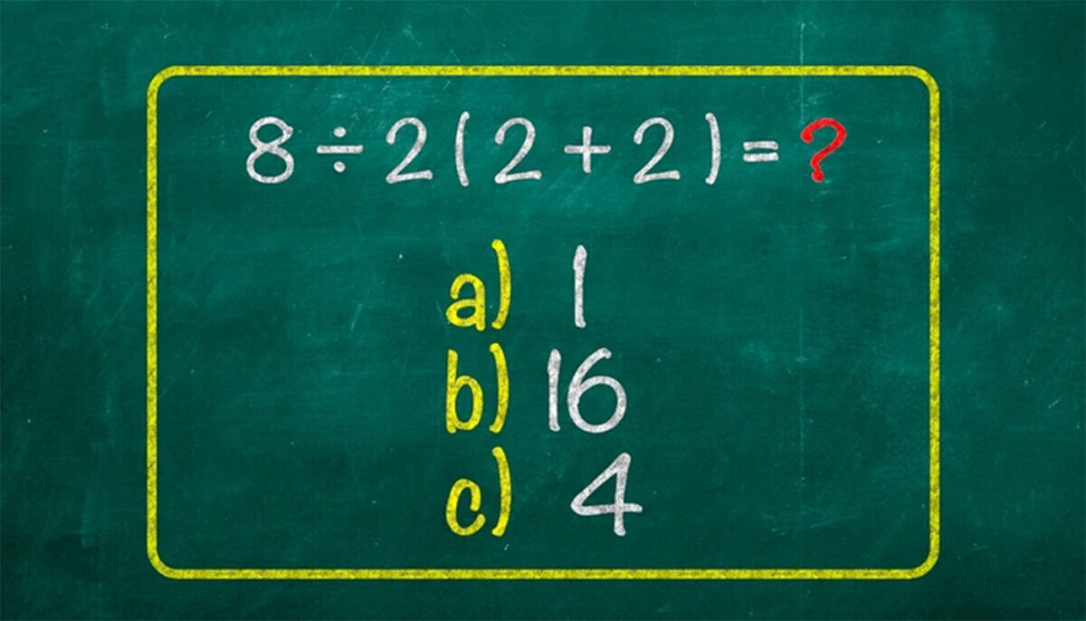 Imagine Stire Test de logică | Cât face 8 : 2 (2 + 2) = ? | 2review.ro