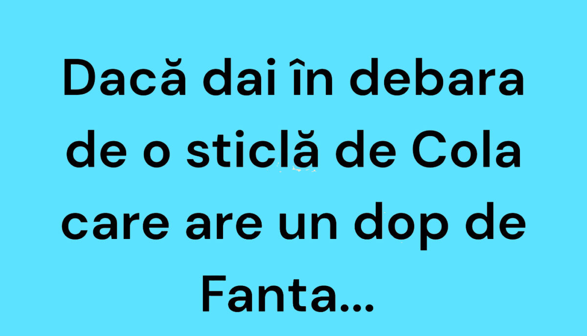 Imagine Stire BANCUL ZILEI | Adevărul despre sticlele de Cola cu dop de Fanta | 2review.ro