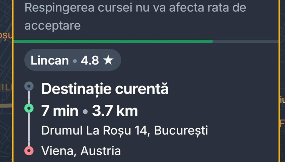 Imagine Stire Sâmbătă noapte, în timpul Eurovision din Austria, un român a comandat o cursă Bolt, din București în Viena. Câți bani a plătit | 2review.ro