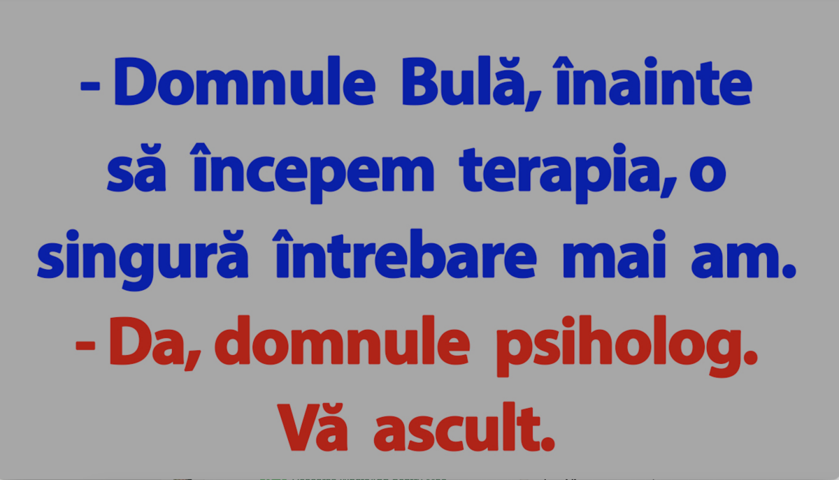 Imagine Stire BANC | Curiosul Bulă și psihologul | 2review.ro