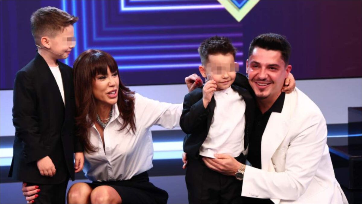Imagine Stire BDLP, prima apariție la TV împreună cu Vanessa și copiii lui. Tiago și Franco au făcut deliciul publicului! | 2review.ro