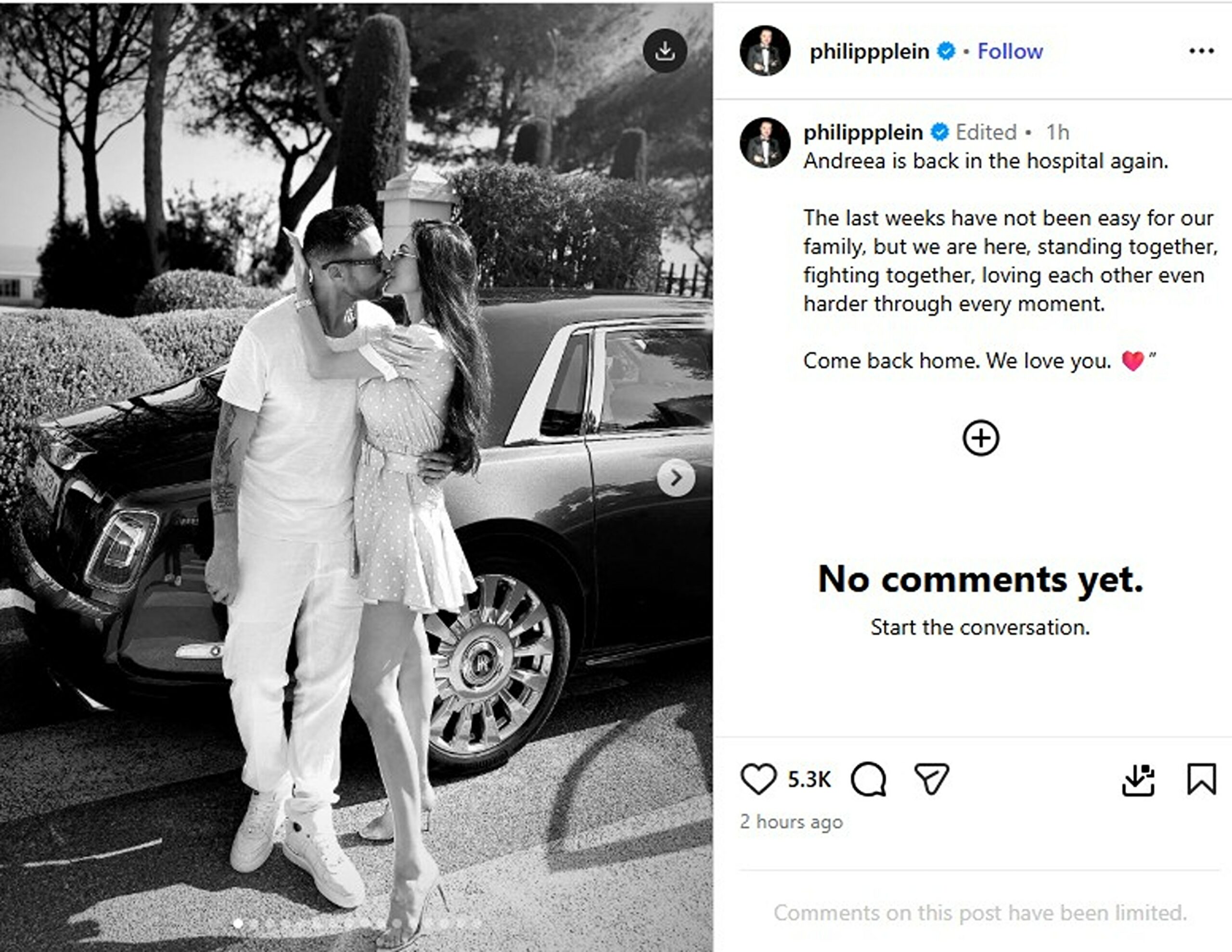 Andreea Sasu și Philipp Plein