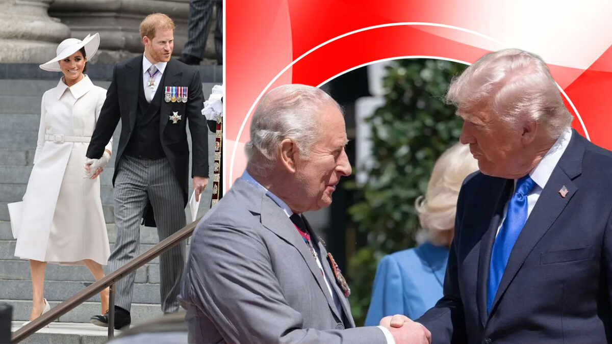 Imagine Stire Meghan Markle și Prințul Harry, în stare post-traumatică după imaginile cu Charles și Trump din timpul vizitei Regelui în SUA | 2review.ro