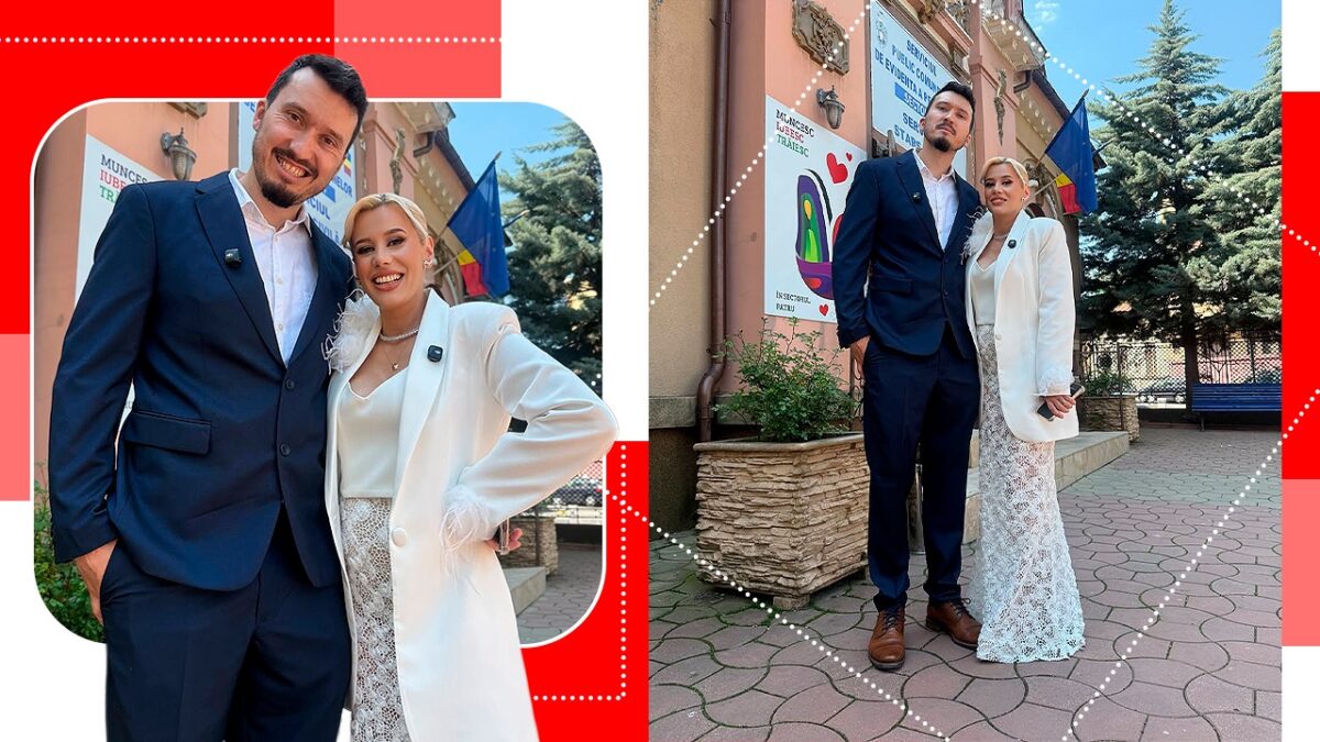 Imagine Stire Anisia Gafton și Serghei s-au căsătorit! Primele imagini de la cununia civilă a celor doi comedianți | 2review.ro