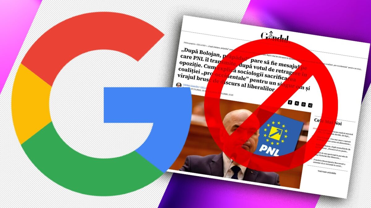 Imagine Stire Gândul, prăbușit peste noapte de Google. Presa critică este blocată în România | 2review.ro