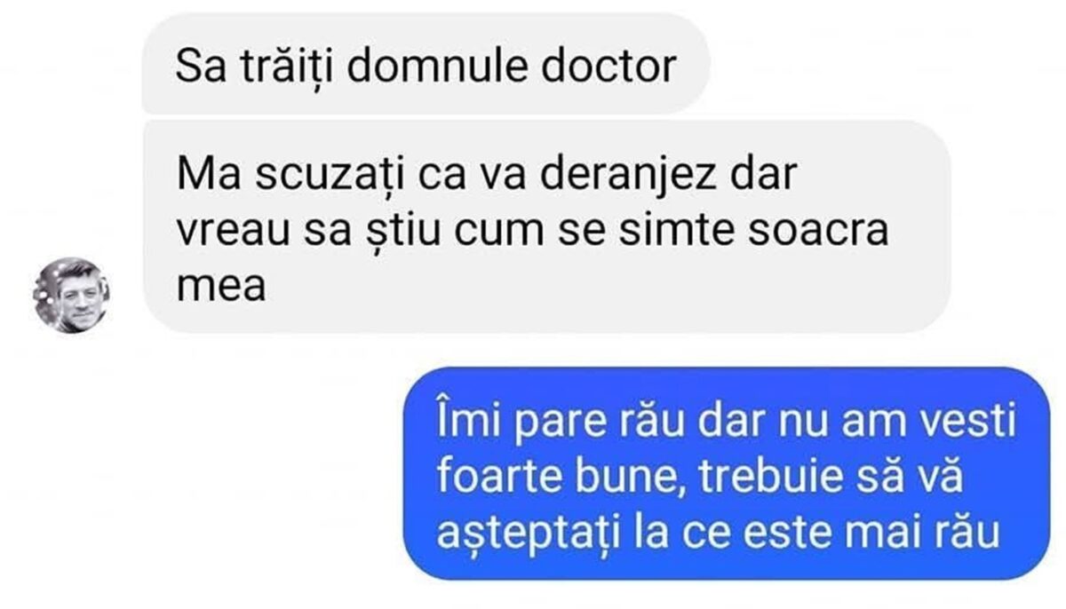 Imagine Stire BANCUL ZILEI | „Domnule doctor, cum se simte soacra mea?” | 2review.ro
