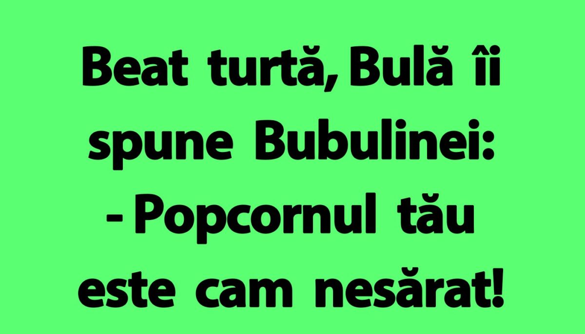 Imagine Stire BANC | Bulă, Bubulina și popcornul | 2review.ro