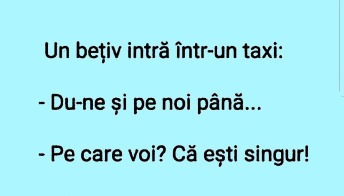 Imagine Stire BANCUL ZILEI | Taximetristul și bețivul înțelept | 2review.ro
