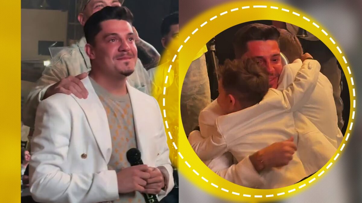 Imagine Stire Surpriza pe care Bogdan de la Ploiești nu o va uita curând. Thiago și Franco i-au cântat o piesă iar manelistul a început să plângă pe scenă | 2review.ro