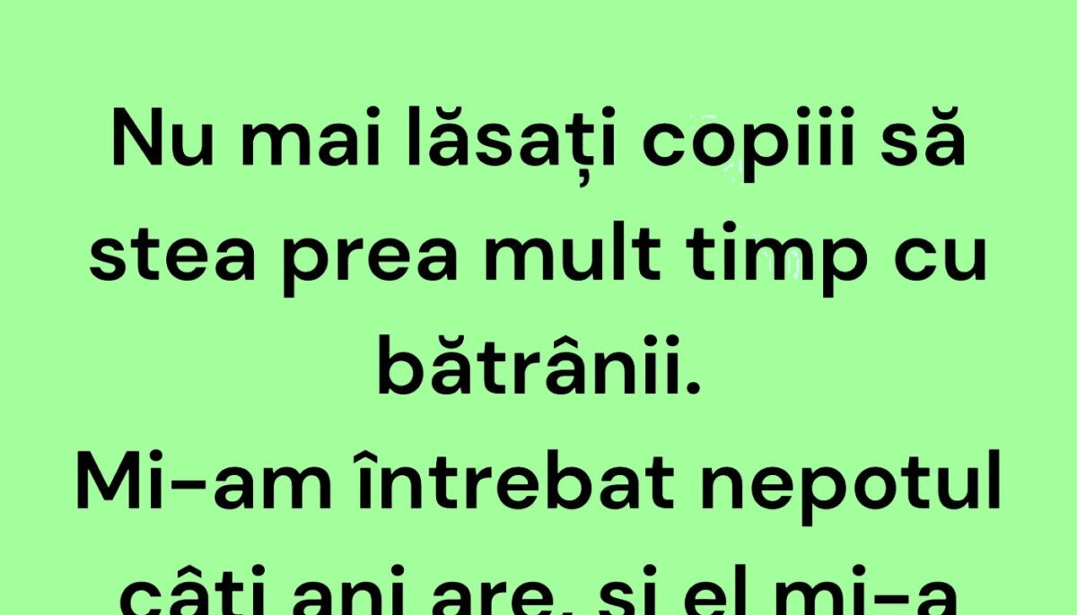 Imagine Stire BANCUL ZILEI | Copiii și bătrânii | 2review.ro