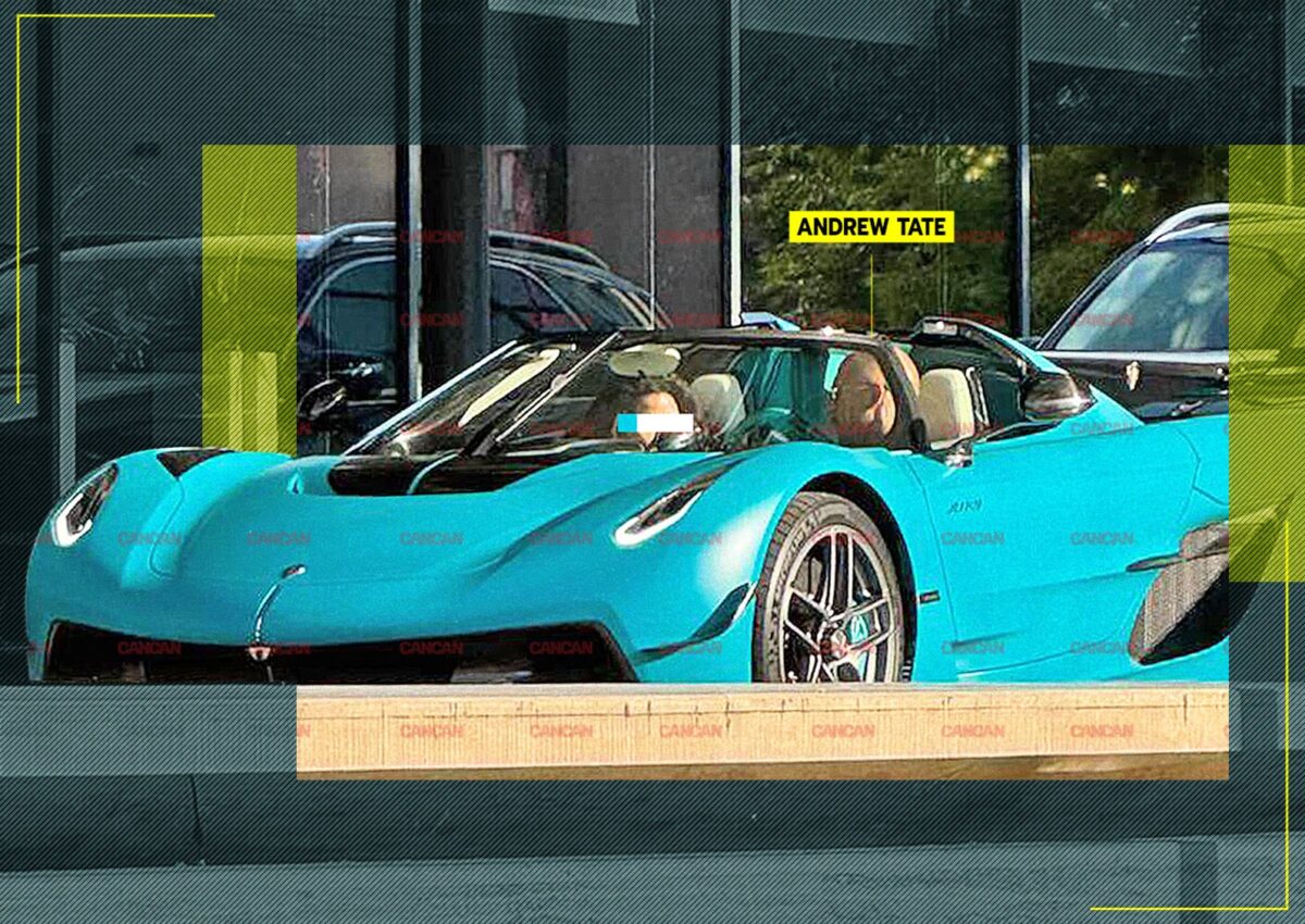 Imagine Stire Andrew Tate și-a scos Koenigsegg-ul de 4 milioane de euro la asfalt. Milionarul a întors toate privirile, dar a avut ochi doar pentru șatena din dreapta | 2review.ro