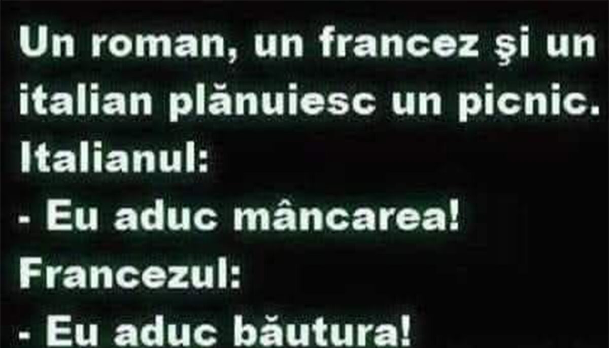 Imagine Stire BANC | Un român, un francez și un italian plănuiesc un picnic | 2review.ro