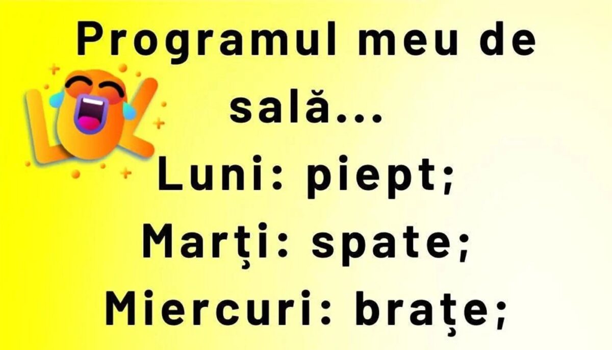 Imagine Stire BANCUL ZILEI | Cum arată programul meu de sală | 2review.ro