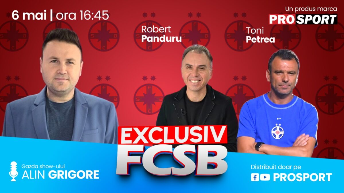 Imagine Stire EXCLUSIV FCSB, azi de la 16:45. Toni Petrea, fostul antrenor al campioanei, este invitatul zilei  | 2review.ro