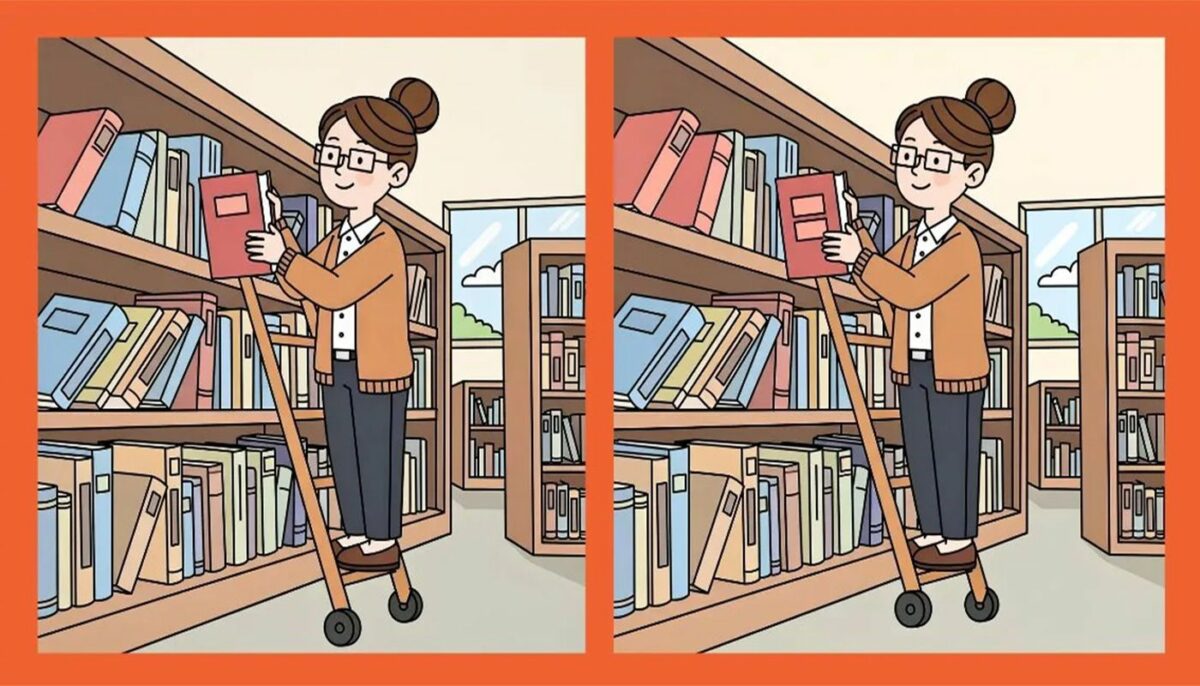 Imagine Stire TEST IQ | Identificați 3 diferențe între bibliotecara din dreapta și cea din stânga! | 2review.ro