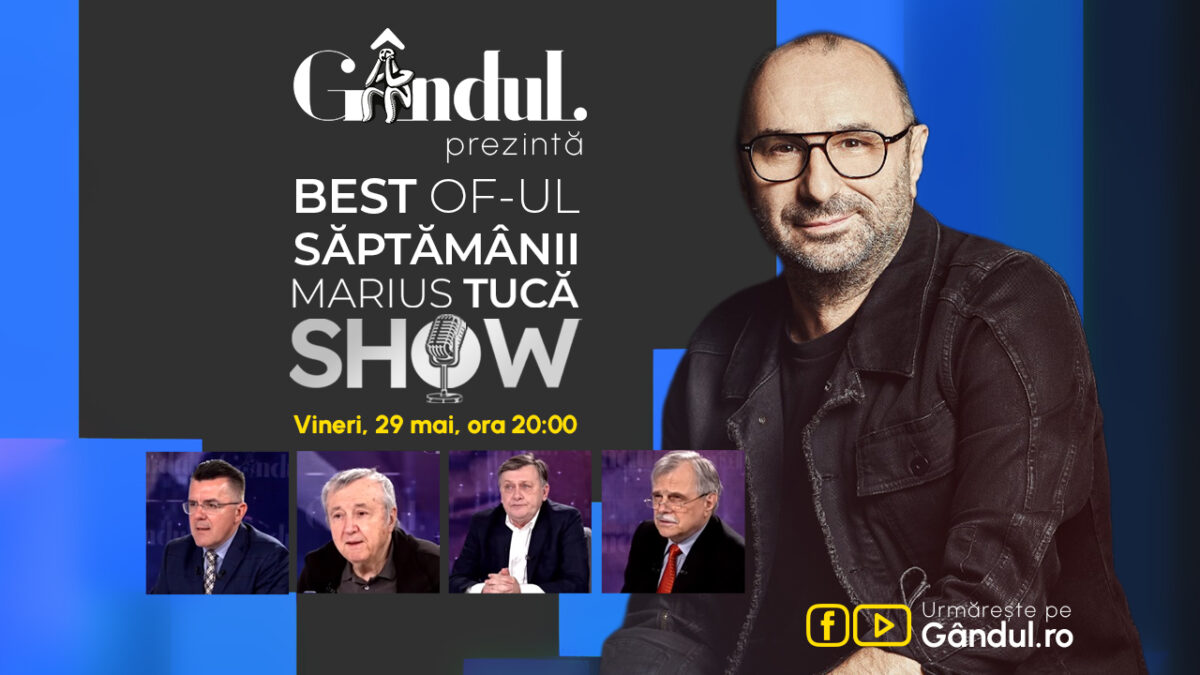Imagine Stire Gândul prezintă Best of Marius Tucă Show – vineri, 29 mai, de la ora 20.00 | 2review.ro