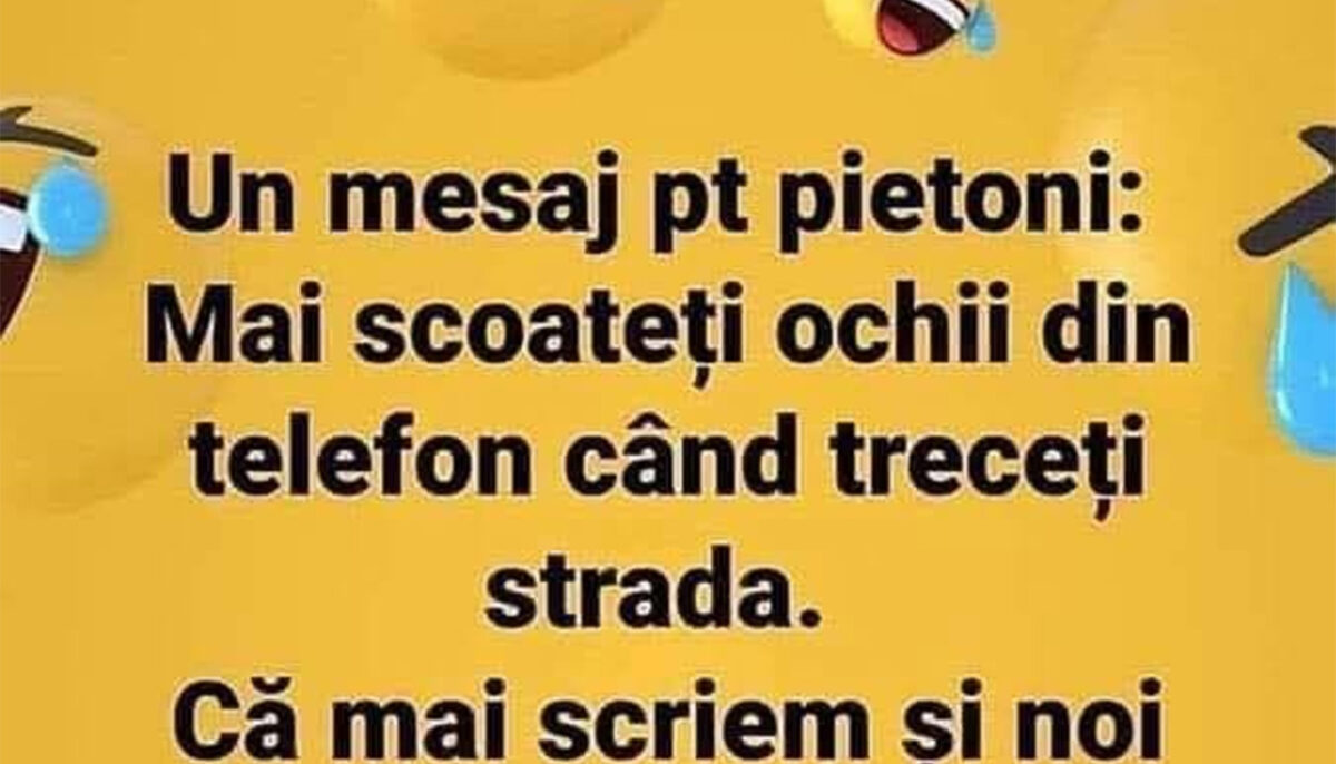 BANCUL ZILEI | Mesaj pentru pietoni