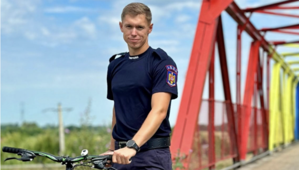 Marius, pompierul care a salvat o viață când nu era la serviciu. Intervenția lui a făcut diferența