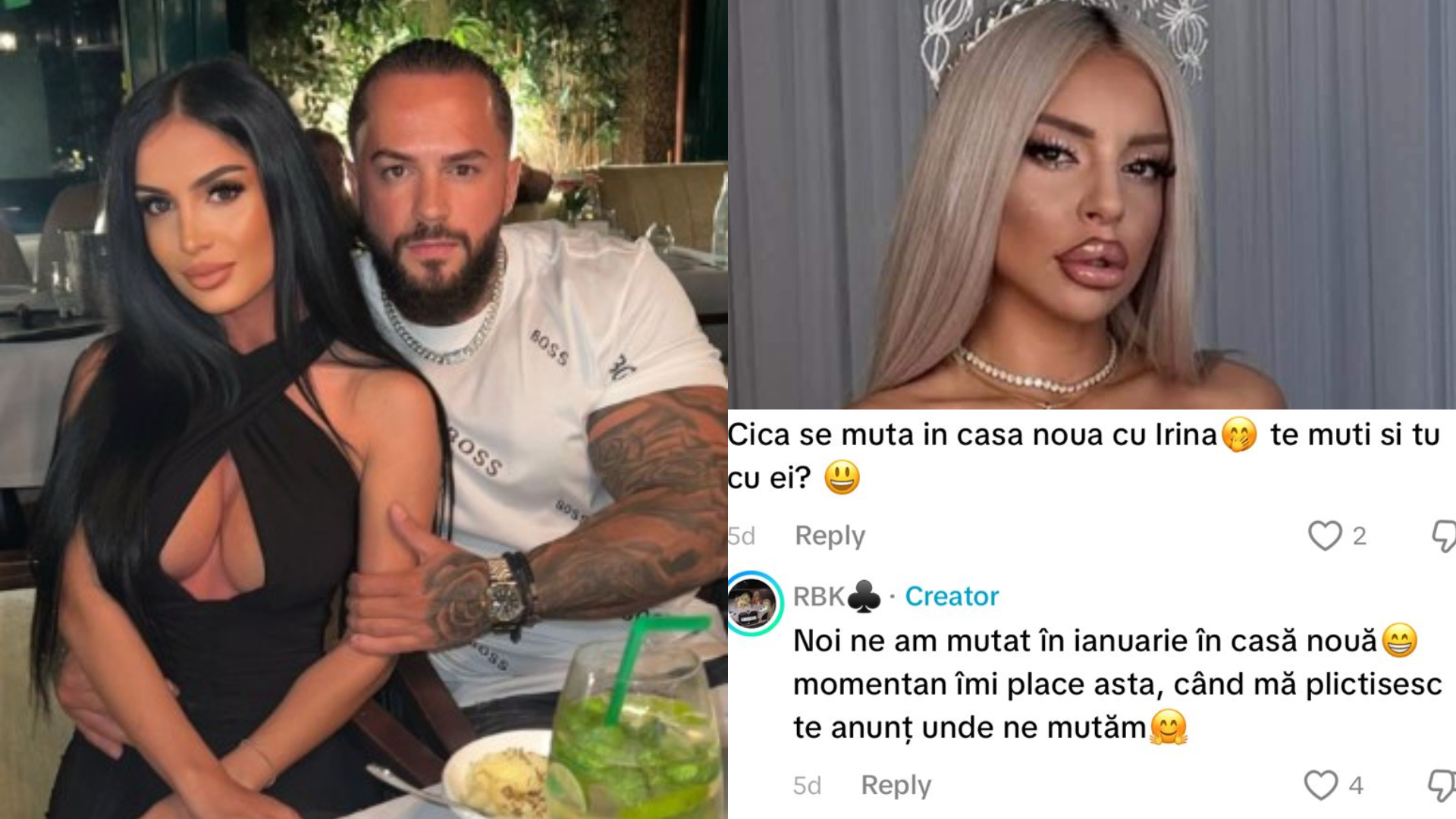 Meko s-a mutat cu amanta? Rebeca ține și cu dinții de bărbatul Irinei