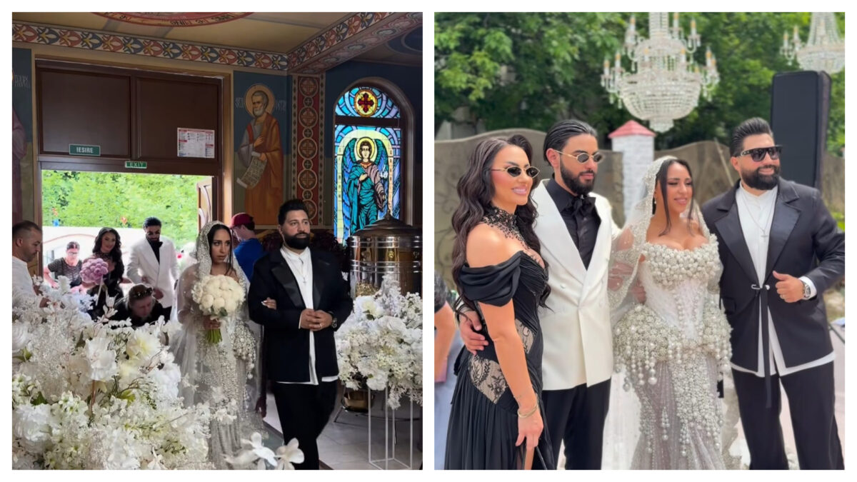 Cum arată cea de-a doua rochie a nașei lui Dani Stoian și a Mihaelei. Eliada Cantea a făcut furori la petrecerea de nuntă!