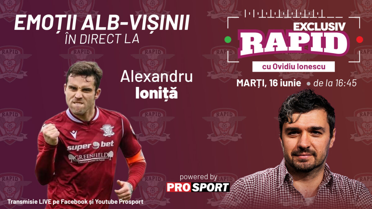 A început treaba la Rapid. „EXCLUSIV RAPID” e în direct pe YouTube și Facebook – ProSport de la 16:45!
