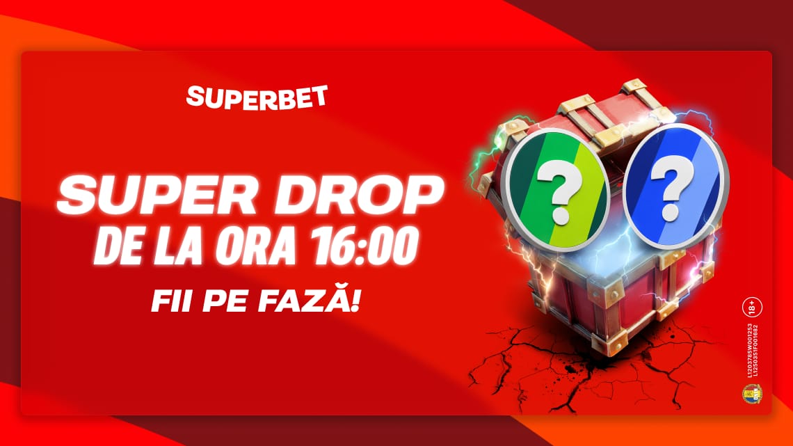 (P) La Superbet, ai Super Drop miercuri de la 16:00