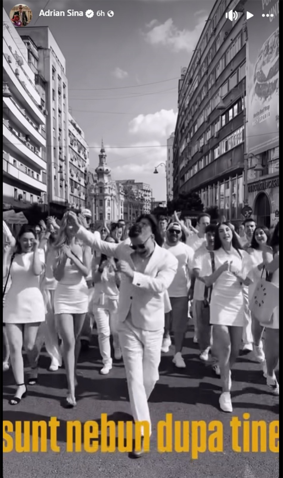 Adi Sînă, mesaj subliminal