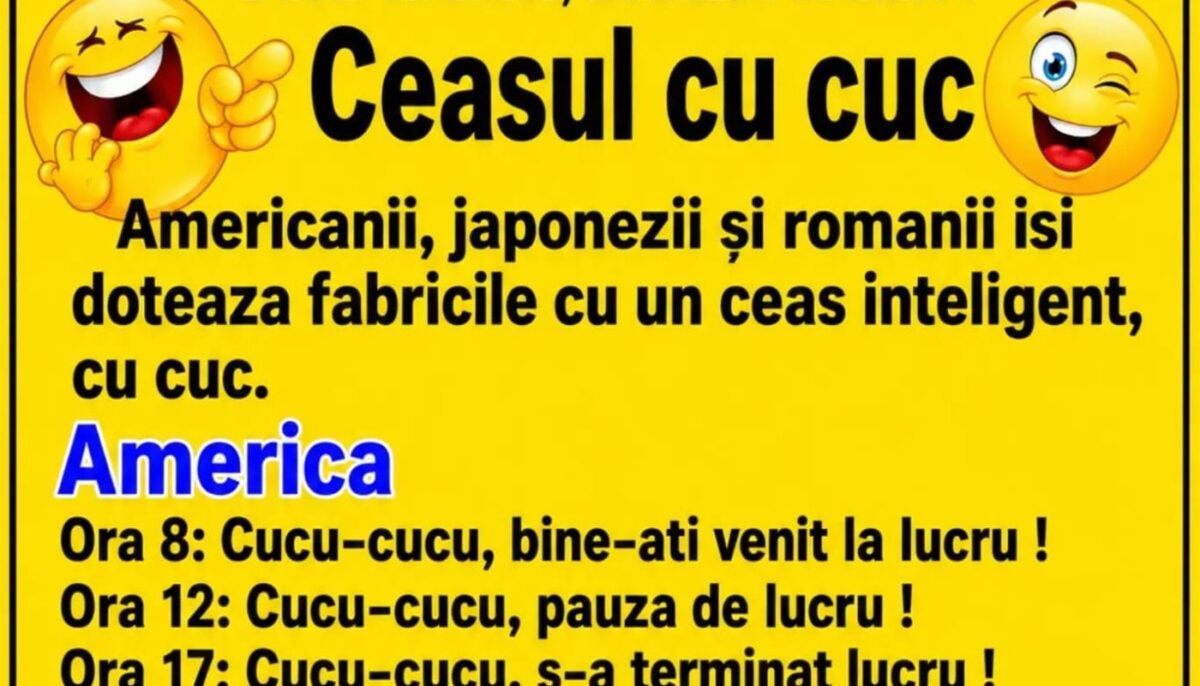 BANC | Ceasul cu cuc: SUA vs Japonia vs România