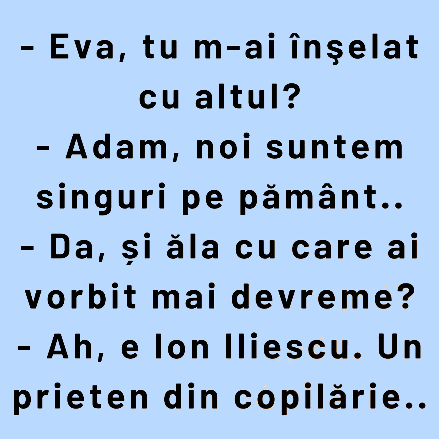 BANC | Adam, Eva și primul caz de adulter din istoria omenirii