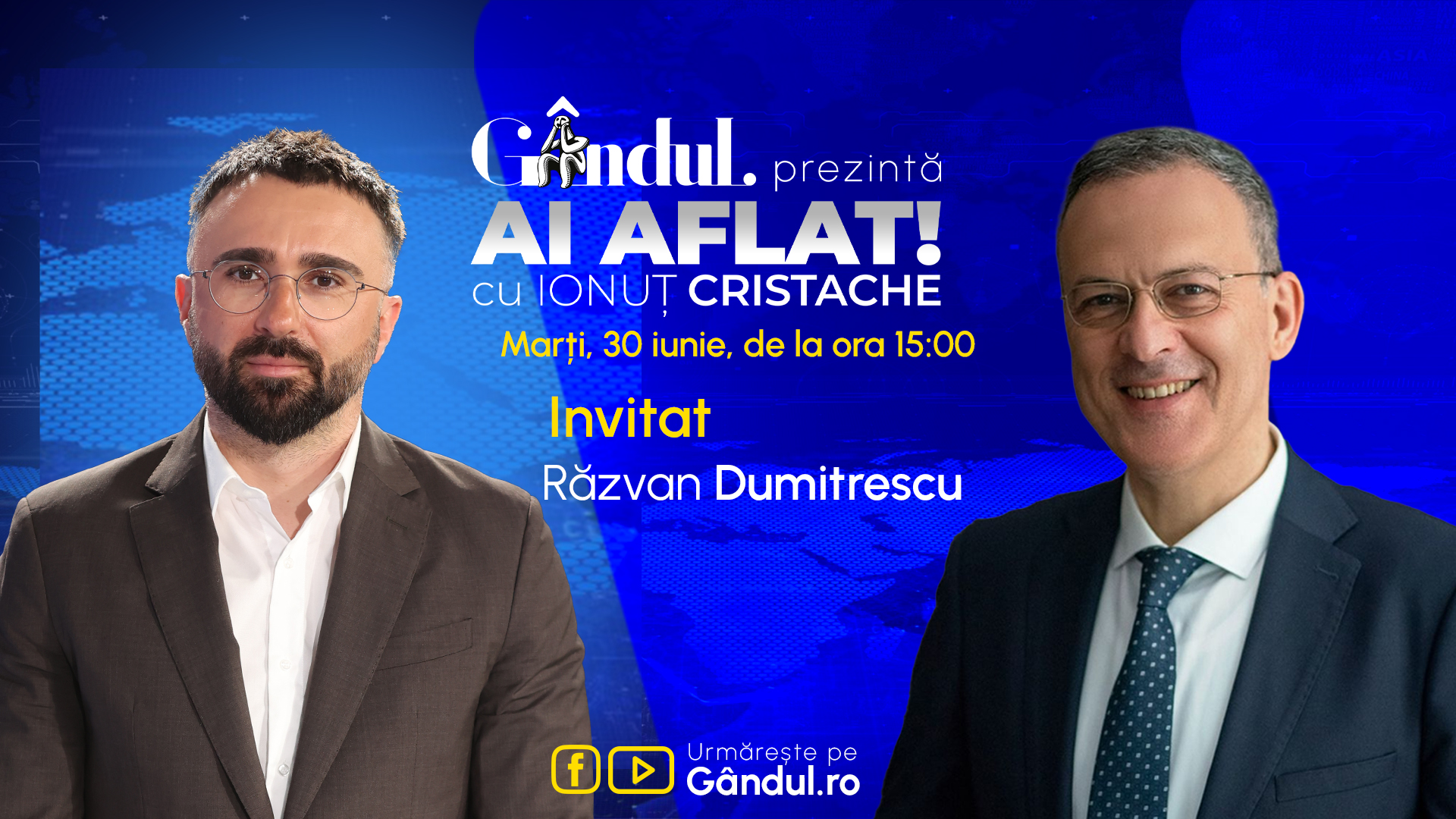 Gândul lansează noi emisiuni online cu nume sonore din presă