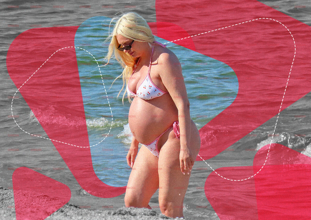 Ultimele zile înainte să nască! Imagini tari! Alexandra Stan ne-a arătat, la plajă, burtica de nouă luni